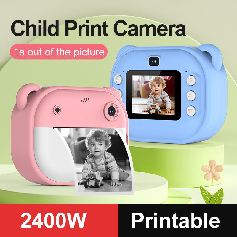 Kids Educational Resources - Children Thermal Print Camera Toy Wireless