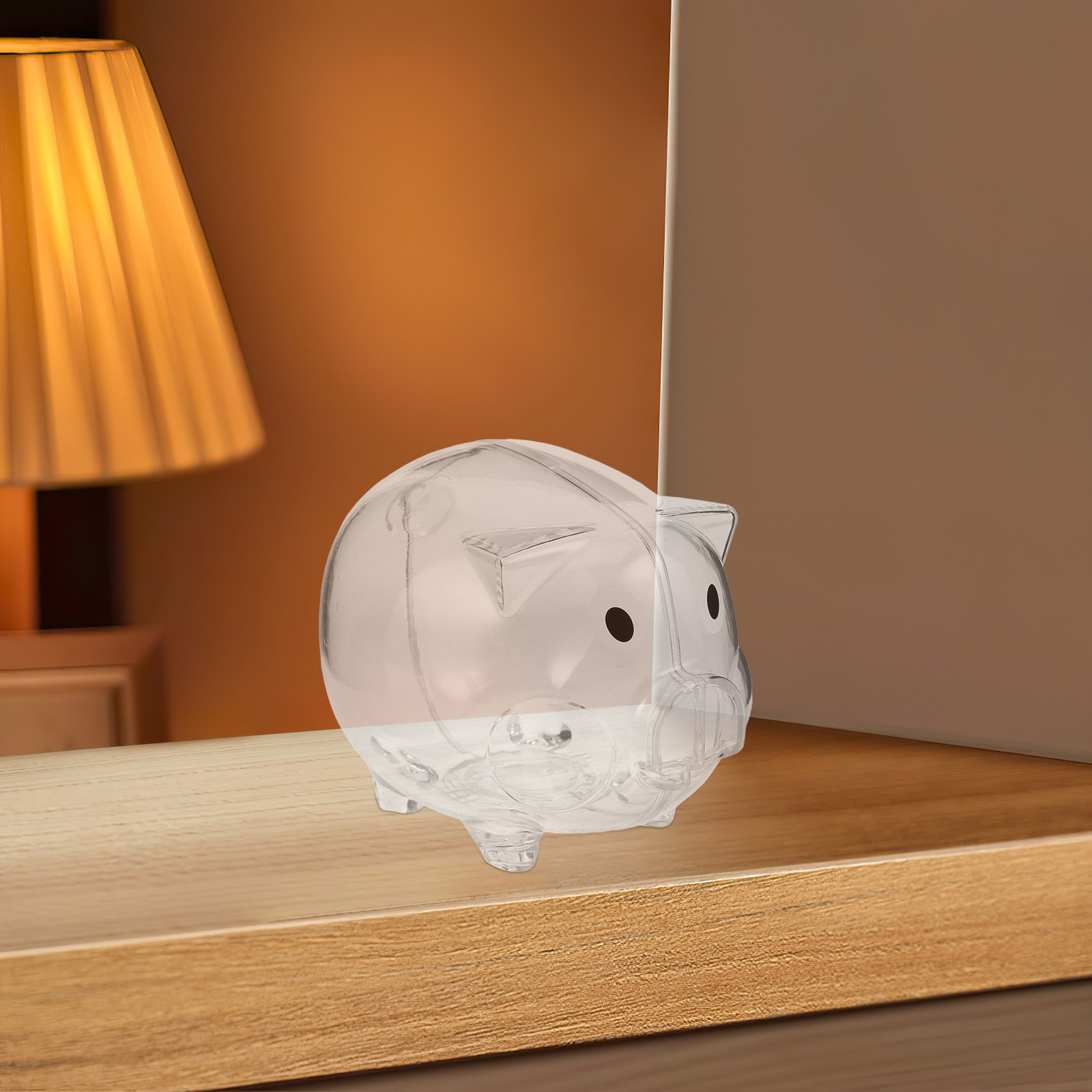 2Pcs Transparent Pig Money Ban - Kids Education Savings 评论和价格