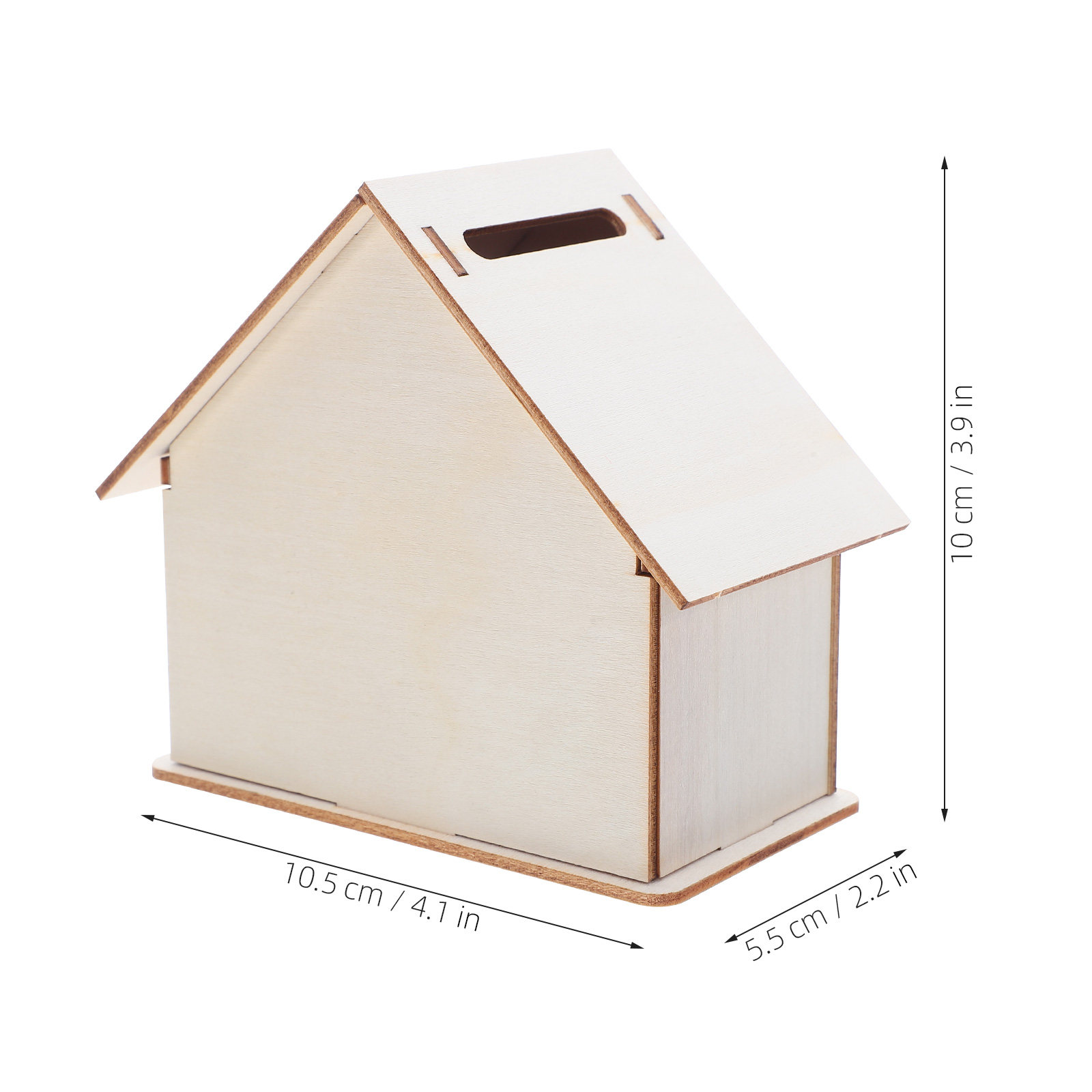10Pcs Wooden DIY Cabin Coin Ba - Kids Education Savings 评论和价格