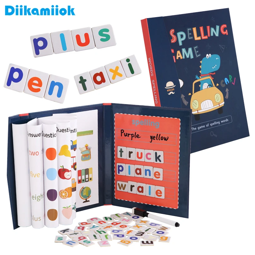 1pc Magnetic Alphabet Spelling - Kids Educational Games Learn English 评论和价格