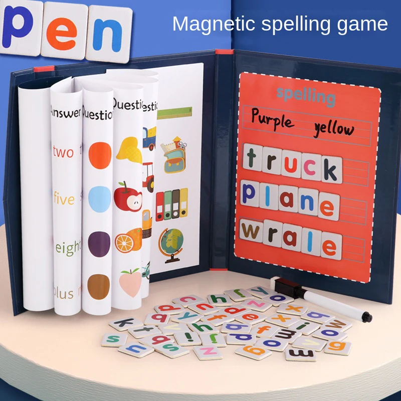 1pc Magnetic Alphabet Spelling - Kids Educational Games Learn English 评论和价格