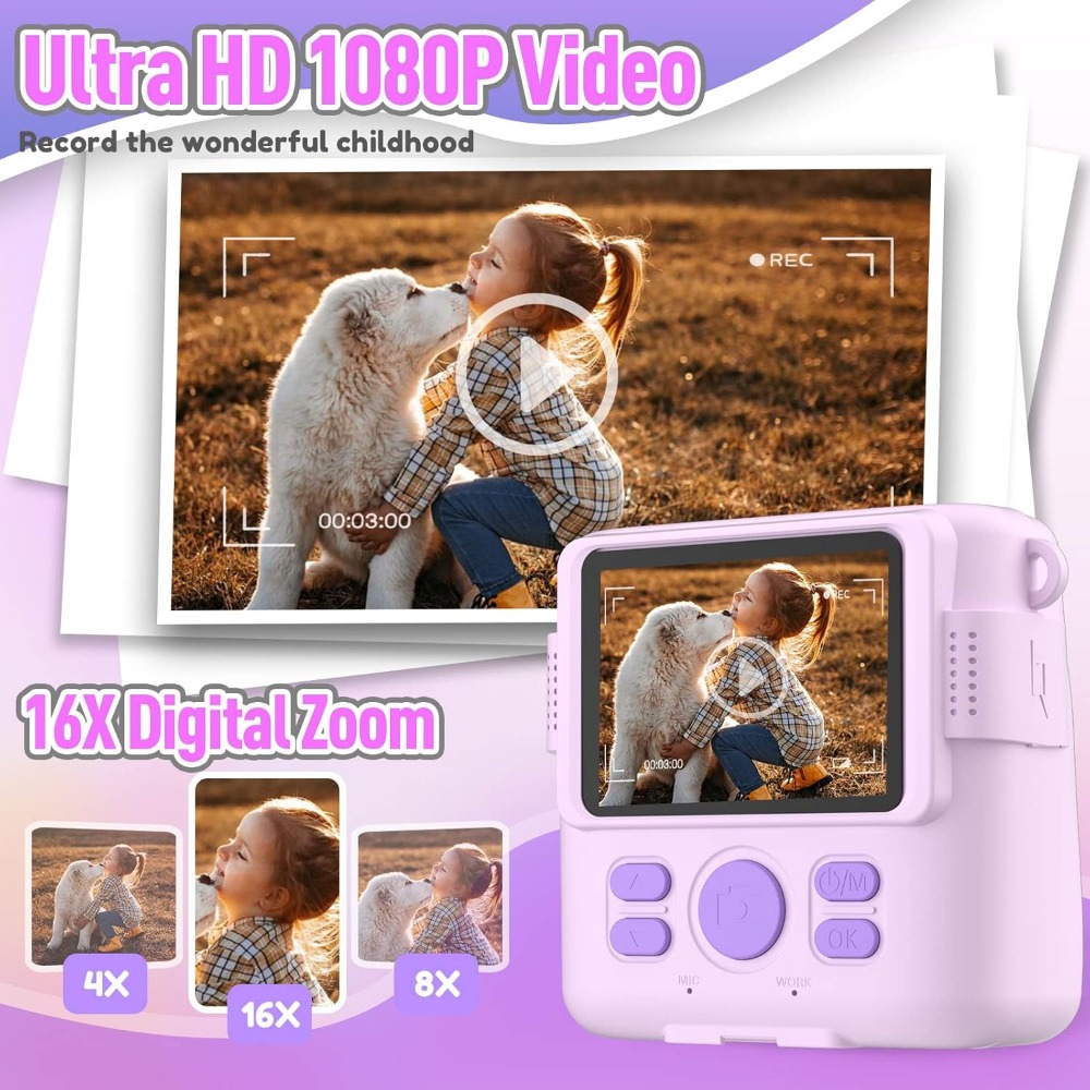 Instant Print Camera for Kids, - Kids Education Card 评论和价格