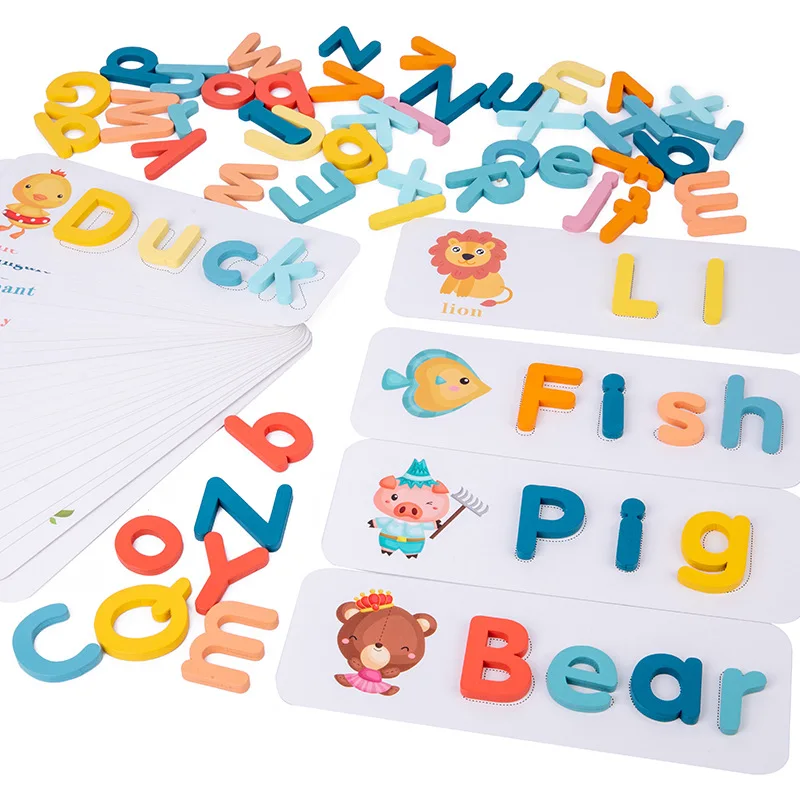 Children's Wooden Montessori E - Kids Educational Games Learn English 评论和价格