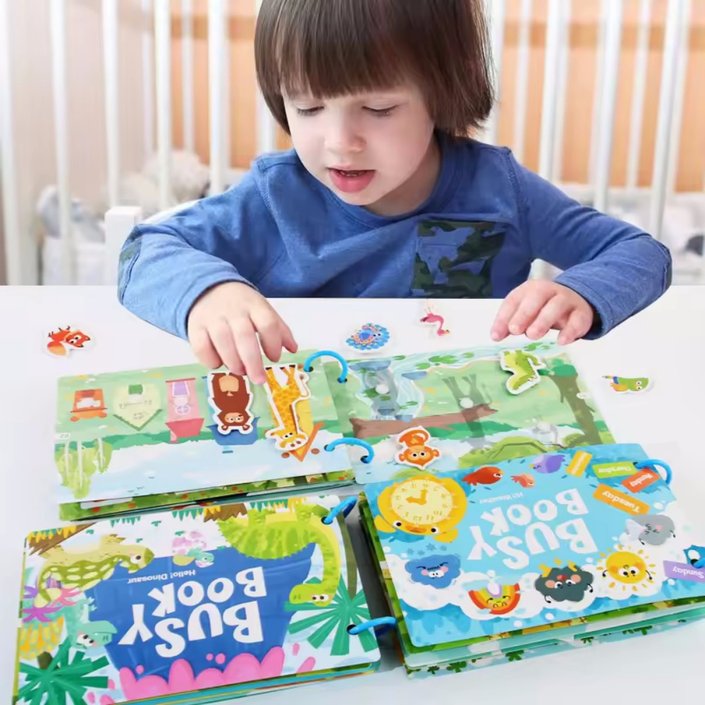 Busy Book Sticker Quiet Book f - Kids Educational Games Learn English 评论和价格