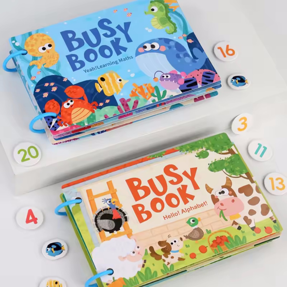 Busy Book Sticker Quiet Book f - Kids Educational Games Learn English 评论和价格