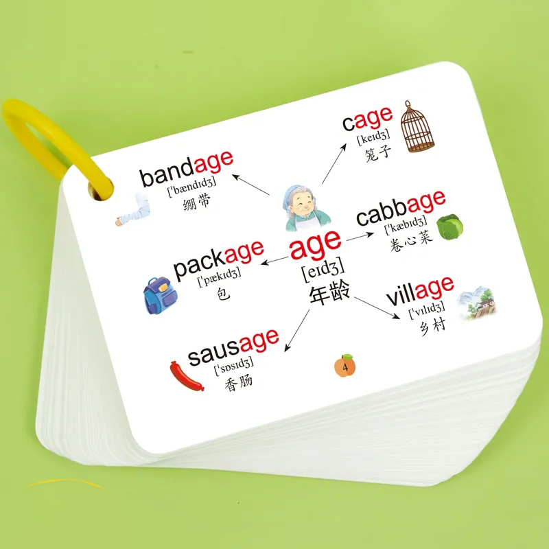 600 Words Mind Map Cards with  - Kids Education Card 评论和价格