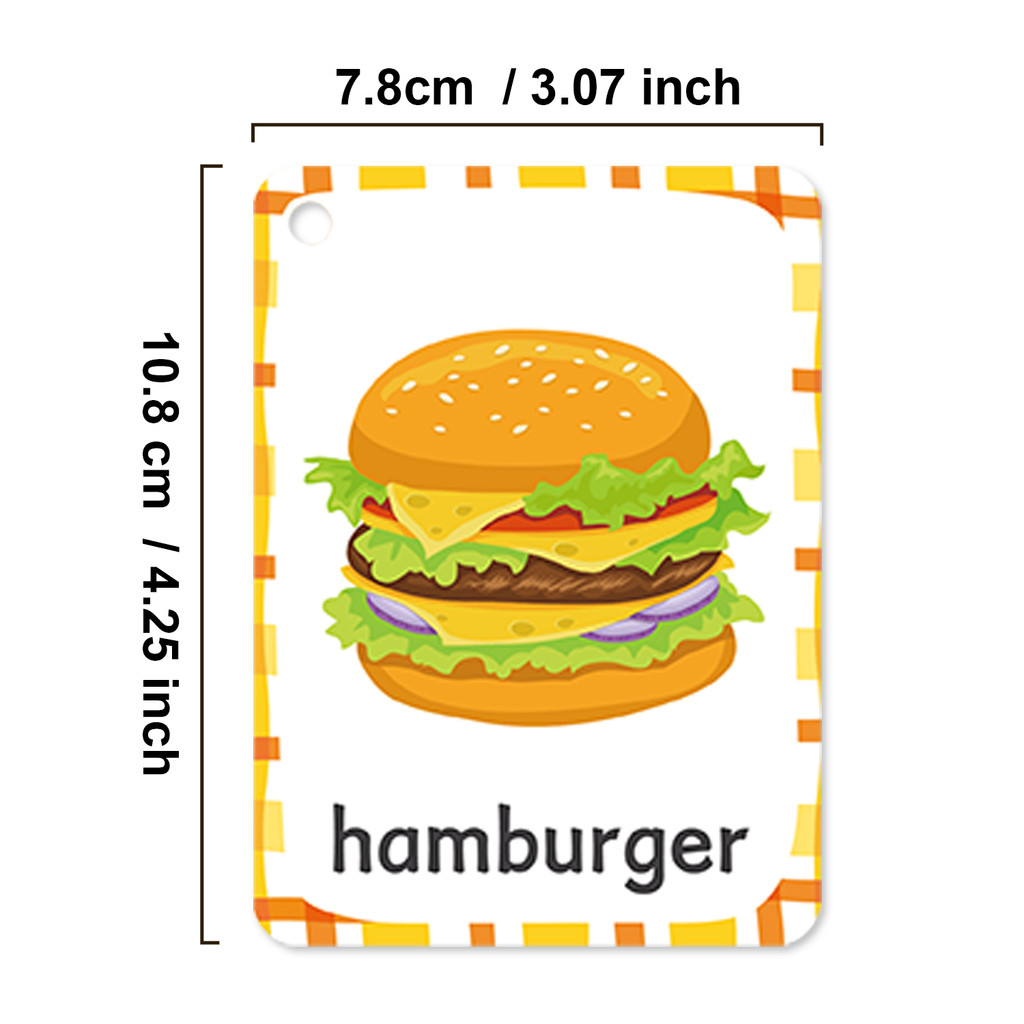 Delicious Food Vocabulary Engl - Kids Education Card 评论和价格