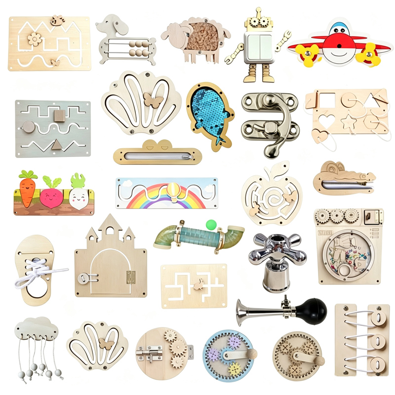 Kids Busy Board DIY Accessorie - Kids Educational Game 3 评论和价格