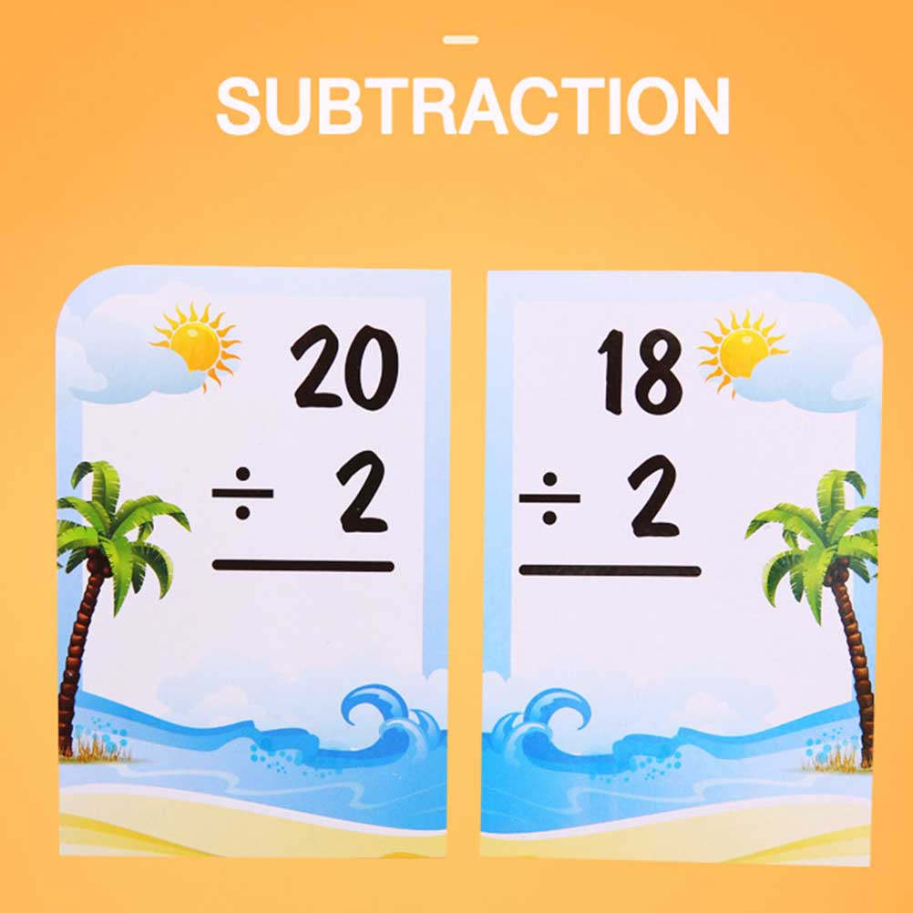4 Boxes Childrens Math Study C - Kids Education Card 评论和价格