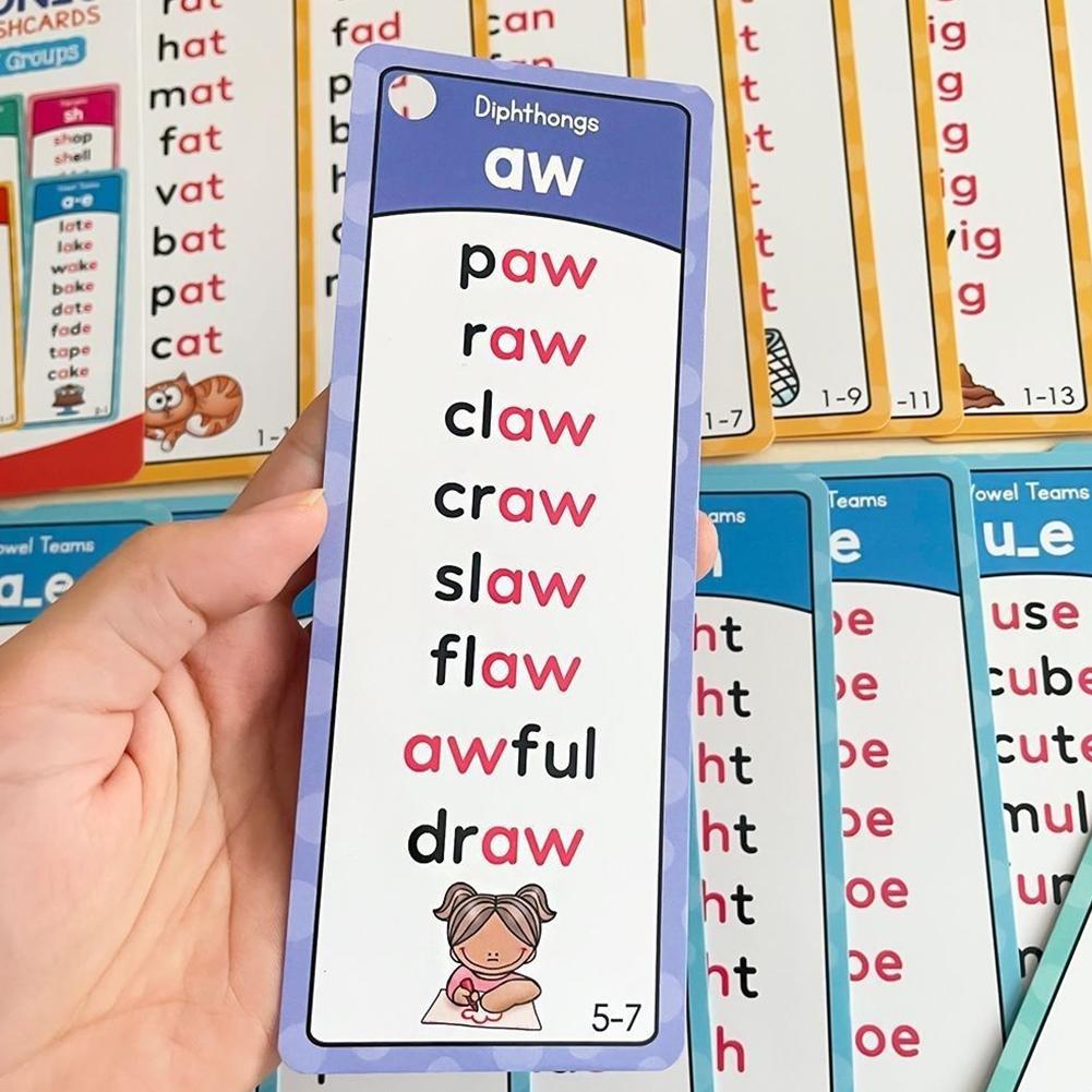 117 Groups Phonics Flashcards  - Kids Education Card 评论和价格