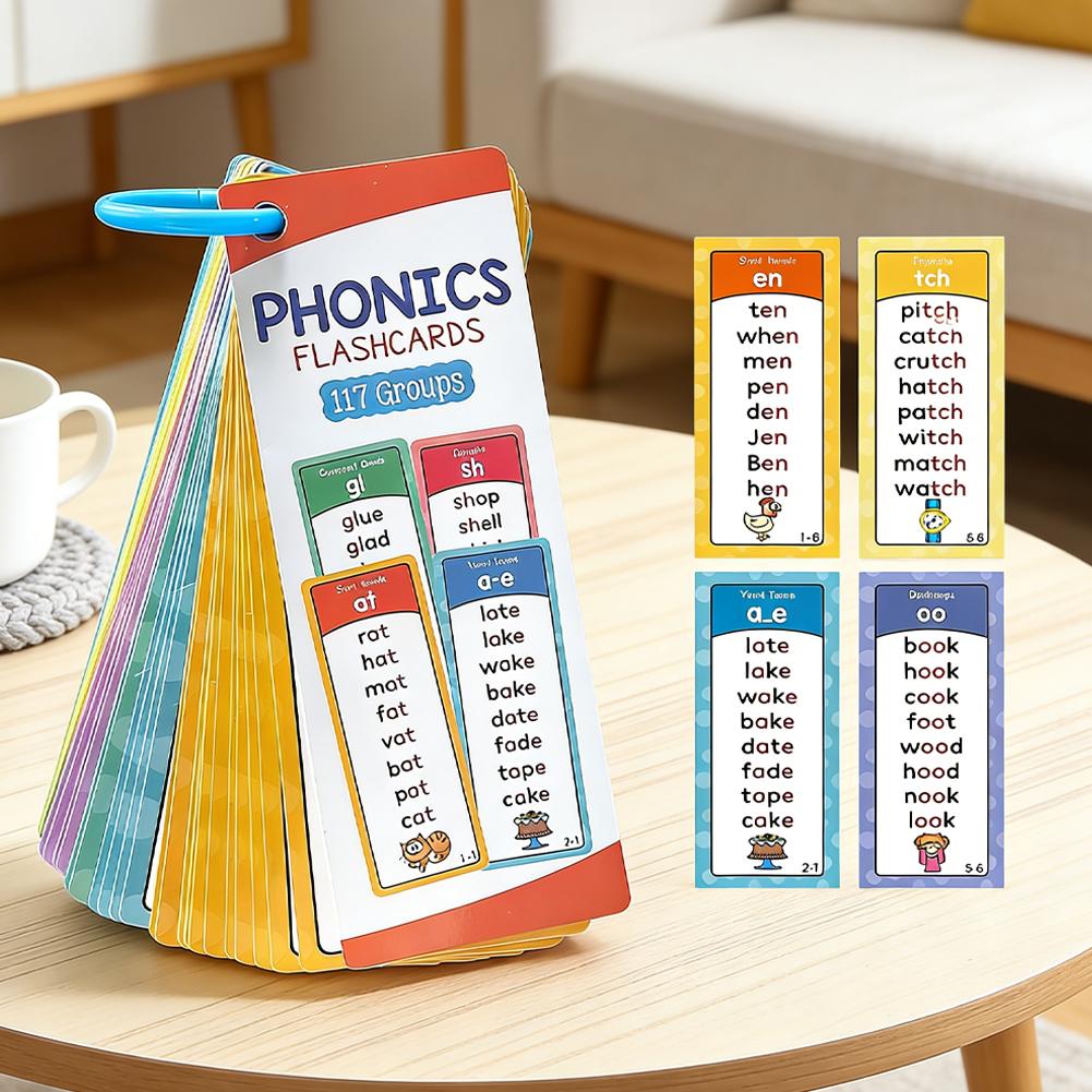 117 Groups Phonics Flashcards  - Kids Education Card 评论和价格