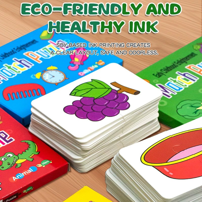 32pcs Matching Card Puzzle Toy - Kids Education Card 评论和价格